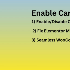 Enable Cart Fragments